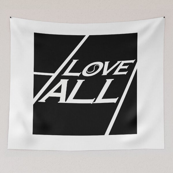 Item preview, Love All Black Court designed and sold by Vo-iDstudio.