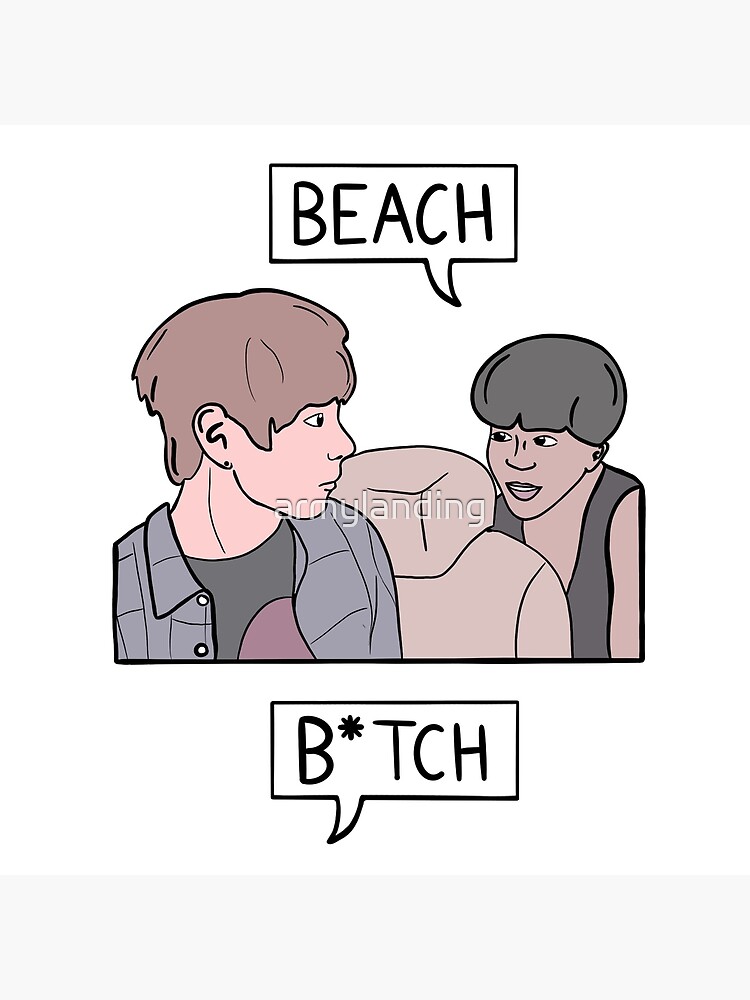 Bts Jimin V Quote Beach B Tch Postcard By Armylanding Redbubble