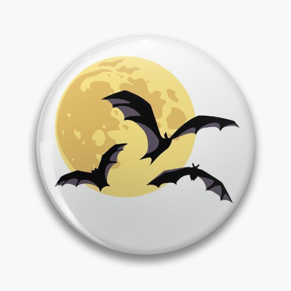 Item preview, Moon and bats. Halloween illustration. designed and sold by Naddya.