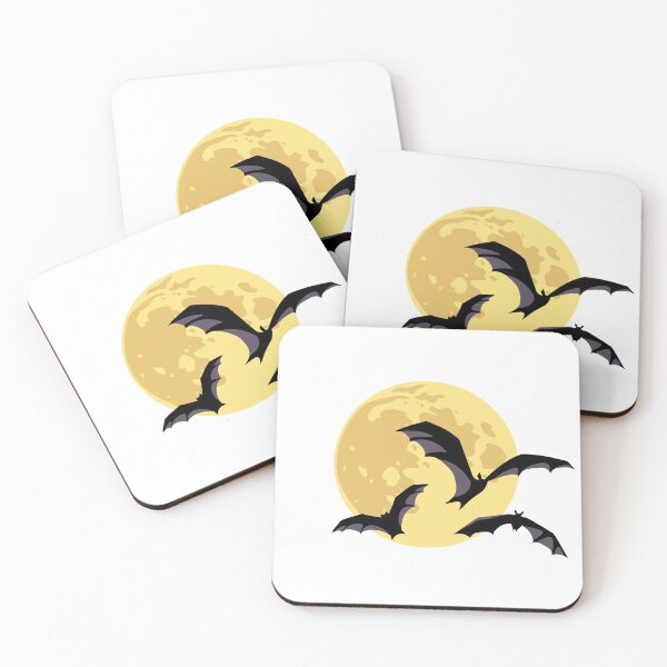 Item preview, Moon and bats. Halloween illustration. designed and sold by Naddya.