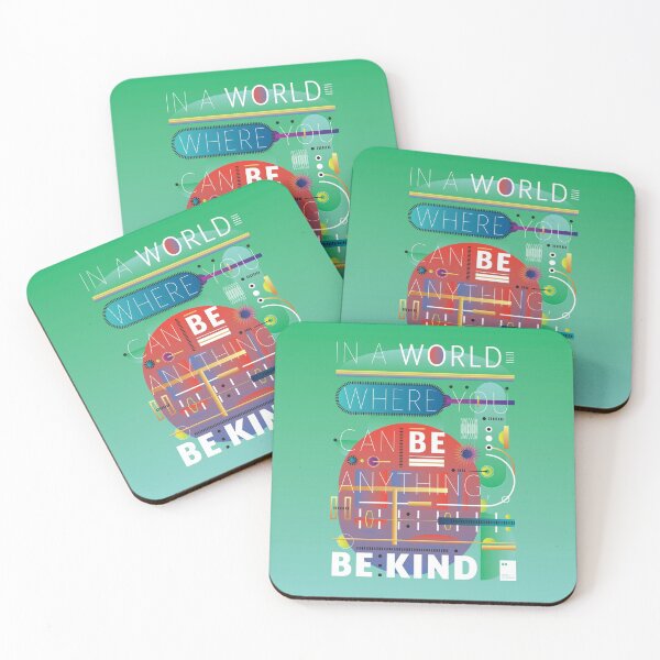 Item preview, In a world where you can be anything, be kind. designed and sold by quotesonposters.