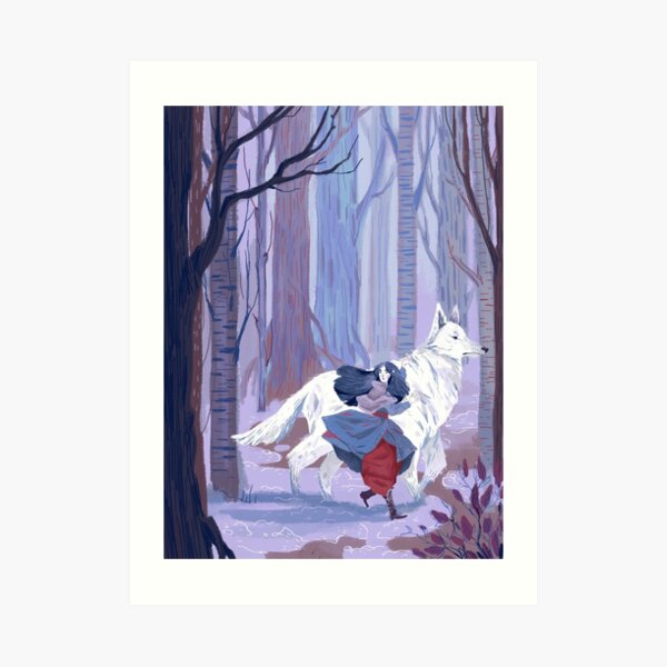 Luthien to the Rescue Art Print