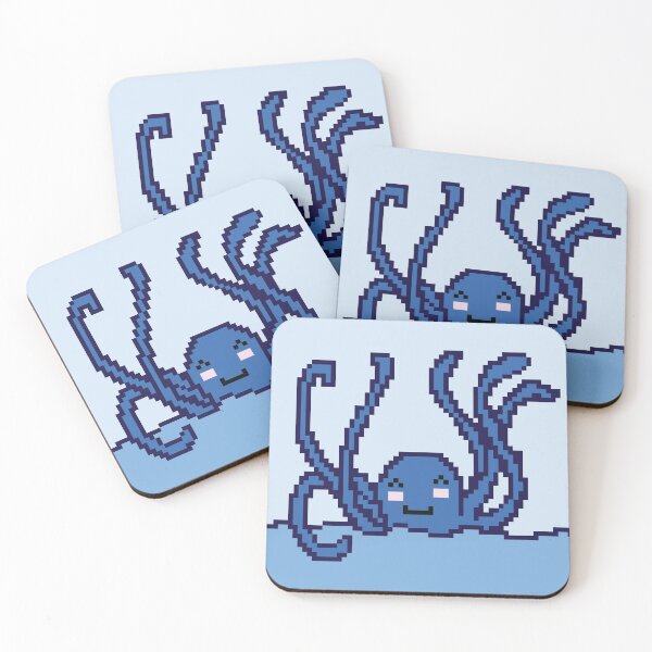 Item preview, Cute Purple Pixel Octopus designed and sold by SubtleSplit.