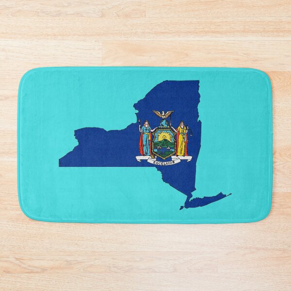 Item preview, New York Map With New York State Flag designed and sold by Havocgirl.
