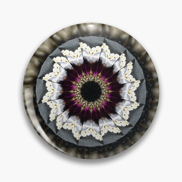 Item preview, Victorian hat pin art photography mandala kaleidoscope fashion and decor designed and sold by LCAppling.