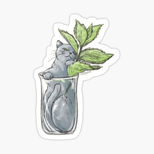 Mint Cat Sticker