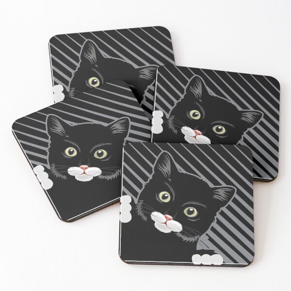 Item preview, Funny Black Cat Lovers Watching Gift Design Idea graphic designed and sold by Lisbob.