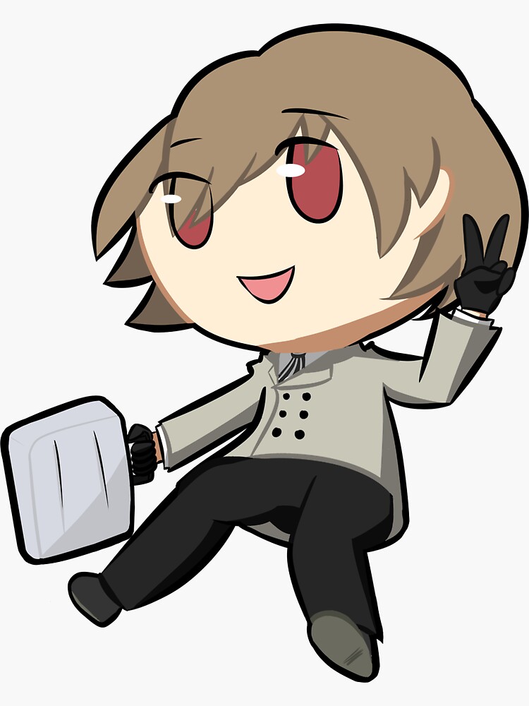 Goro Akechi Chibi Sticker For Sale By Oracle Nila Redbubble