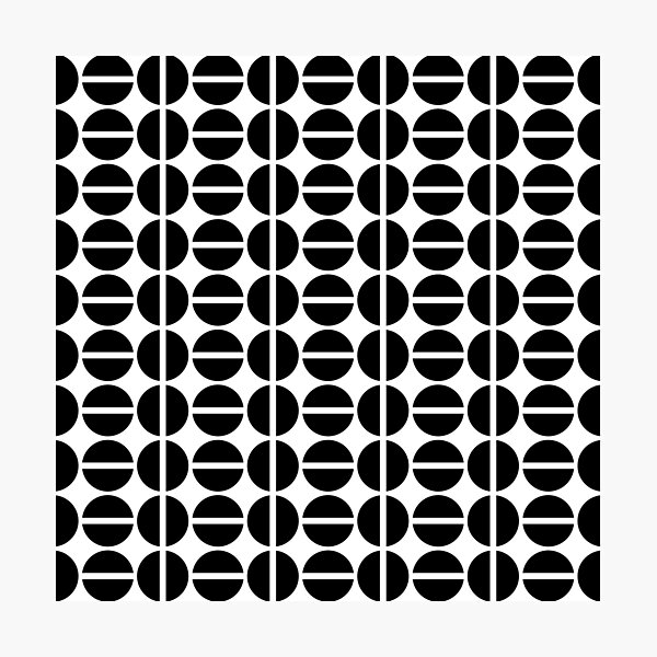 Item preview, Geometric Circles (black/white) designed and sold by Design Minds Boutique.
