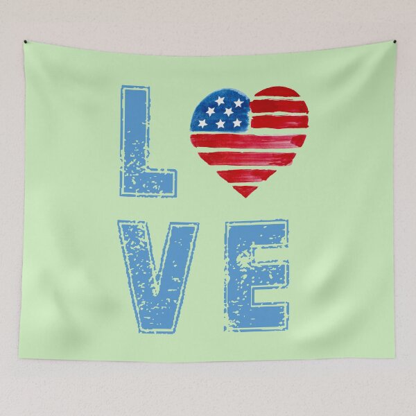 Item preview, happy independence day love usa designed and sold by John Hana.