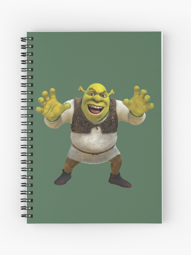 Shrek on the Croc | Spiral Notebook