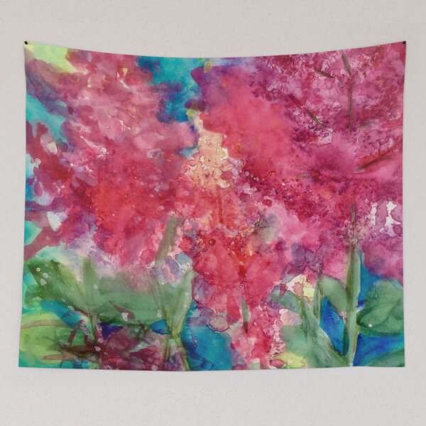 Item preview, Valerian Floral:    Vibrant Abstraction Watercolour Painting. designed and sold by Angela Haig-Harrison.