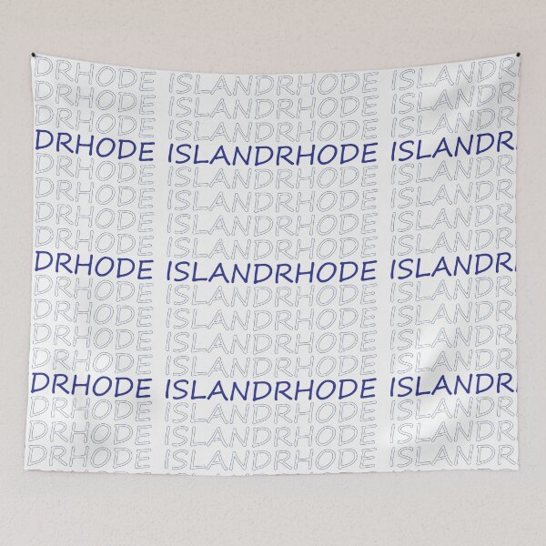 Item preview, Rhode Island Blue Repeating bold Uppercase designed and sold by artbylukas.
