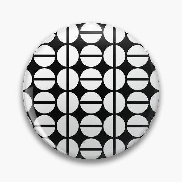 Item preview, Geometric Circles (white/black) designed and sold by Design Minds Boutique.