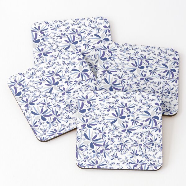 Item preview, Blue flowers designed and sold by pompelmouss.
