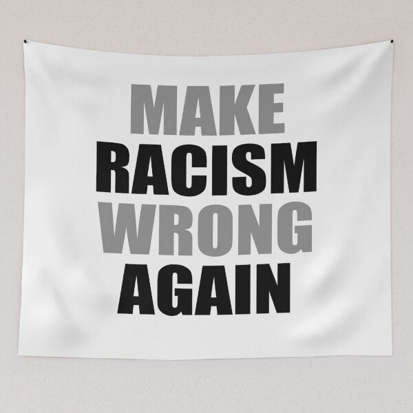 Item preview, Make Racism Wrong Again Anti Trump Anti Hate designed and sold by Andrea Lina.