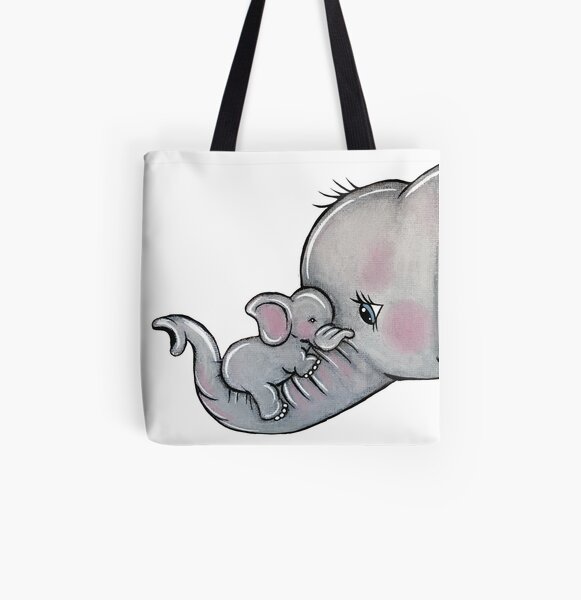 Elephant Art Tote Bag