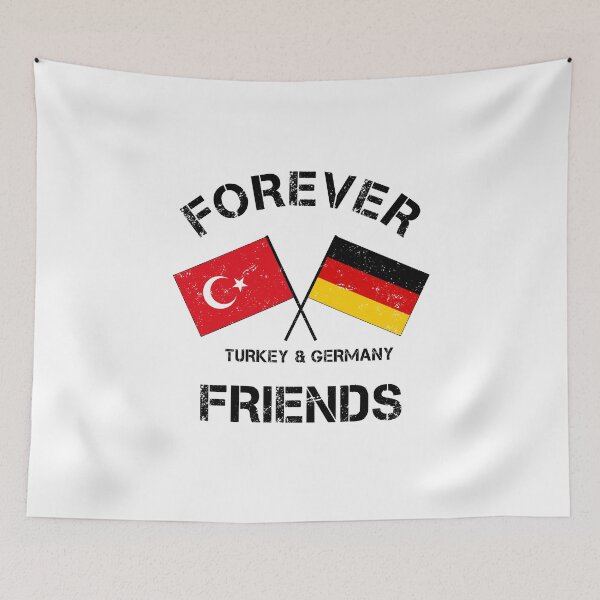 Item preview, Germany Turkey flag flag crossed friends designed and sold by GeogDesigns.