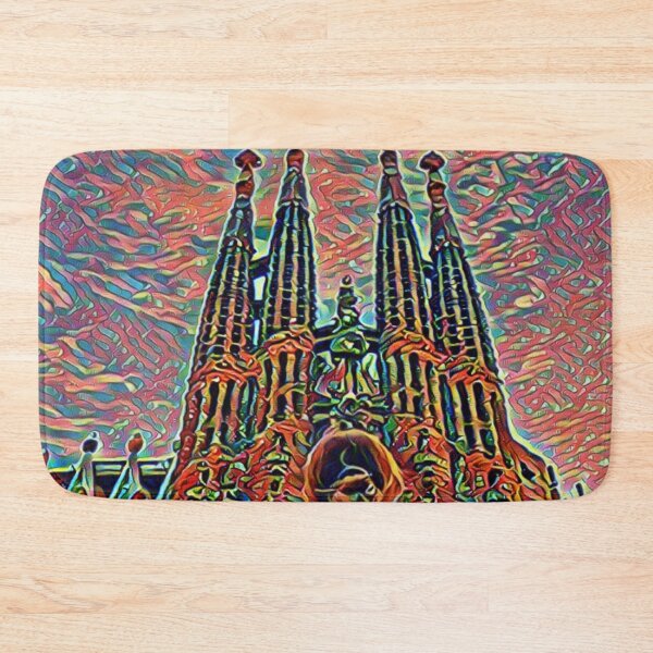 Item preview, Spain Sagrada Familia Artistic Illustration Corrosive Style designed and sold by D4li98.