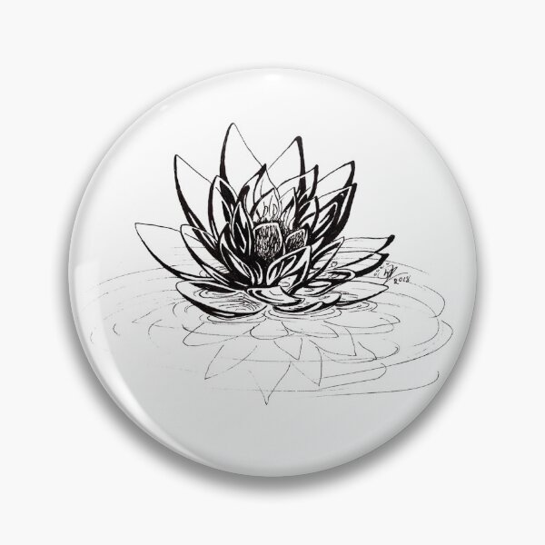 Glass Lotus Pin