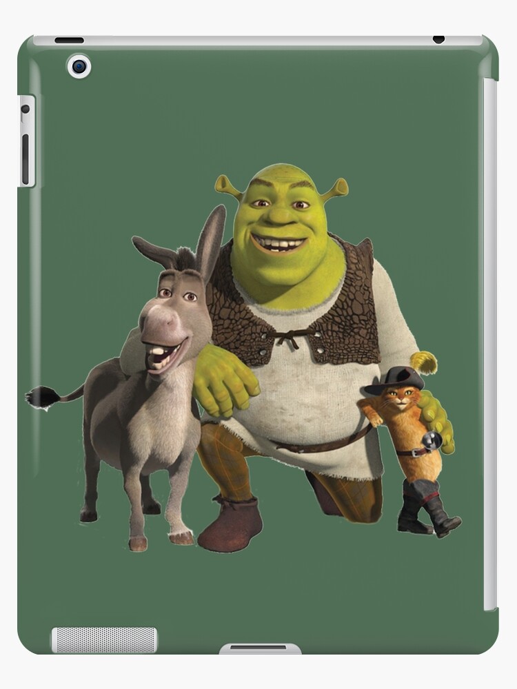 Puss in Boots, Shrek and Donkey iPad Case & Skin for Sale by Morphey22