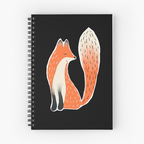 Item preview, Folk Fox true black background designed and sold by Hejamieson Designs.