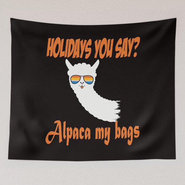 Item preview, Alpaca Llama Holidays Vintage designed and sold by Imutobi.