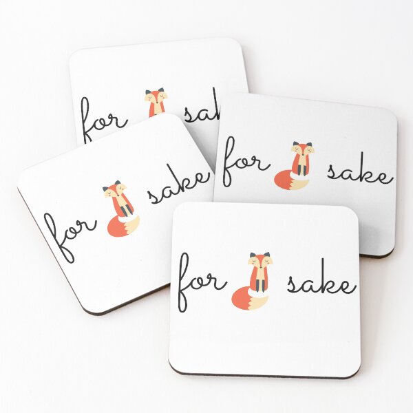 Item preview, For fox sake. Funny sarcastic design with cute fox. designed and sold by 4empowear.