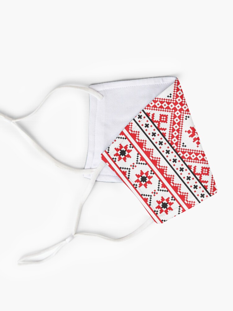Alternate view of #Ukraine #Pattern - Ukrainian Embroidery: вишивка, vyshyvka #UkrainianPattern #UkrainianEmbroidery Mask