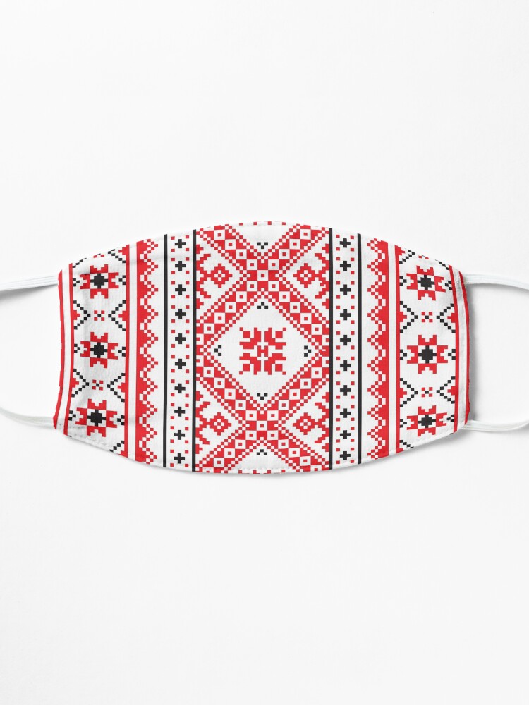 Alternate view of #Ukraine #Pattern - Ukrainian Embroidery: вишивка, vyshyvka #UkrainianPattern #UkrainianEmbroidery Mask