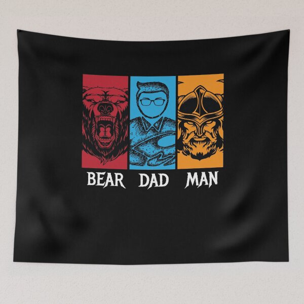 Item preview, Bear Dad Man Bearded Man designed and sold by MooonTees.