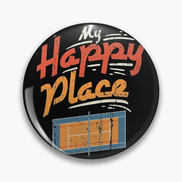 Item preview, My Happy Place Tennis Center Court T-Shirt designed and sold by biNutz.