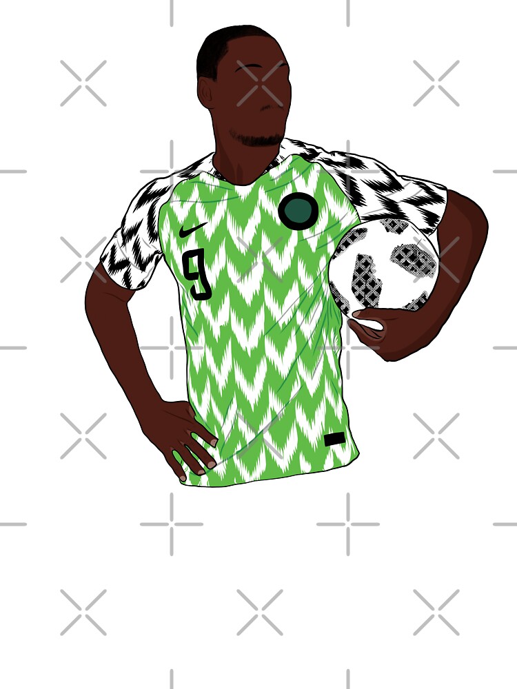 Odion Ighalo Nigeria Ringer Tee (white-black), 55% OFF