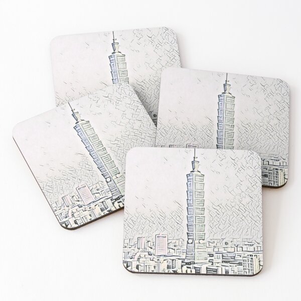 Item preview, Taiwan Taipei 101 Artistic Illustration Pencil Style designed and sold by D4li98.