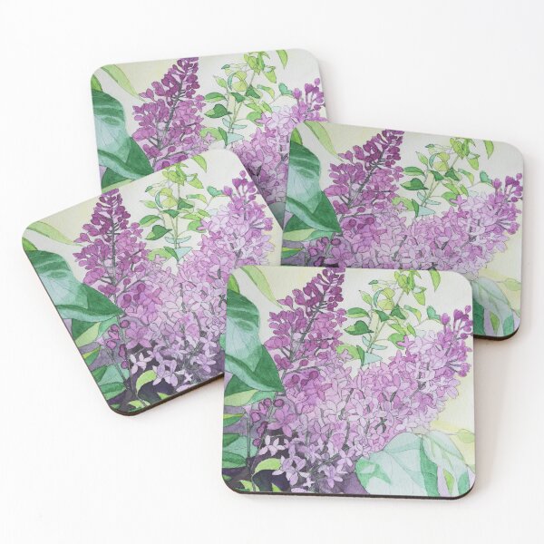 Item preview, Watercolour lilacs painting  designed and sold by esvb.