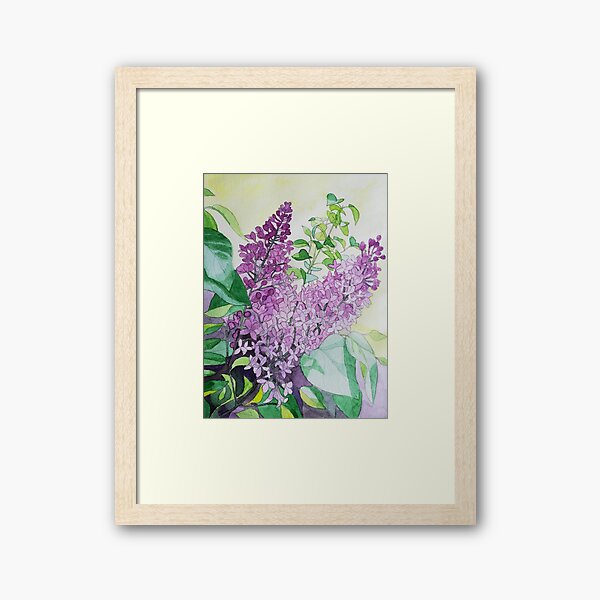 Item preview, Watercolour lilacs painting  designed and sold by esvb.