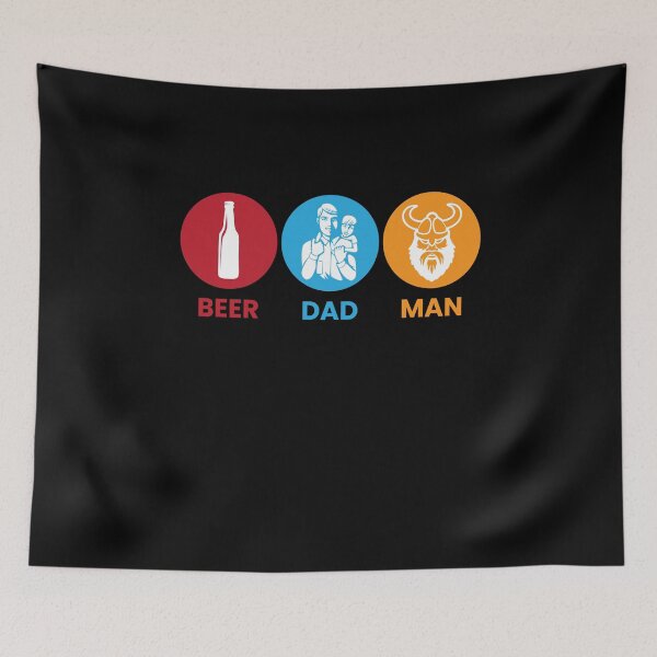 Item preview, Beer Dad Man Bearded Man designed and sold by MooonTees.