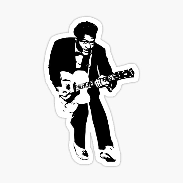 Sticker Rock n Roll Red White and Black Vintage Rockabilly Music