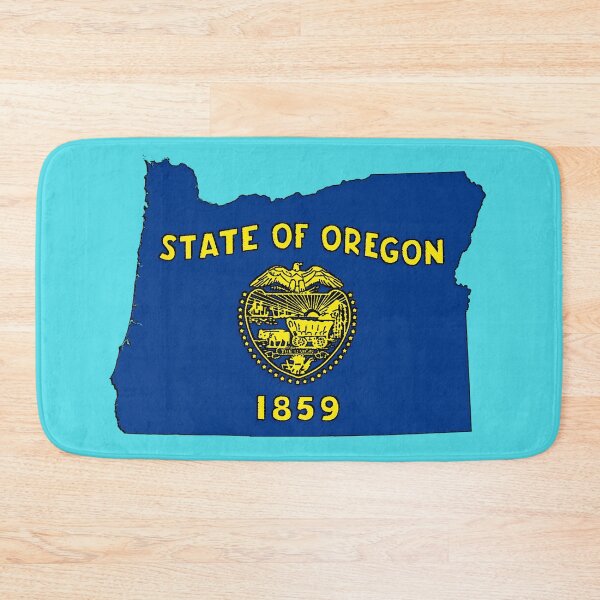 Item preview, Oregon Map with Oregon State Flag designed and sold by Havocgirl.