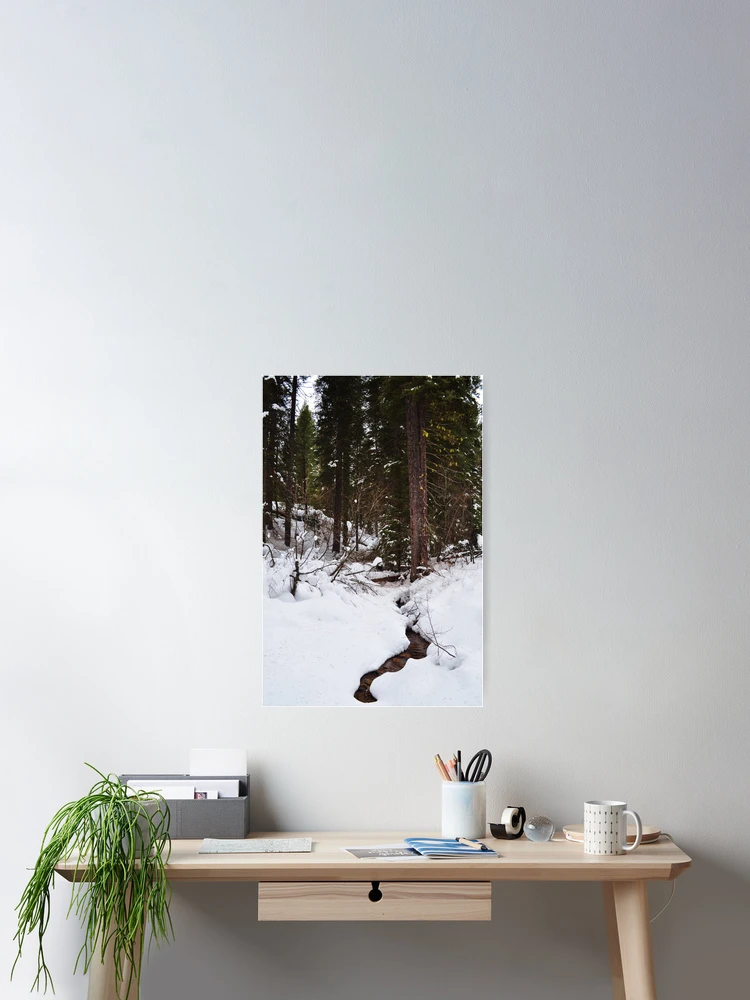 Thumbnail 2 of 3, Poster, Stream In Winter designed and sold by CADavis.