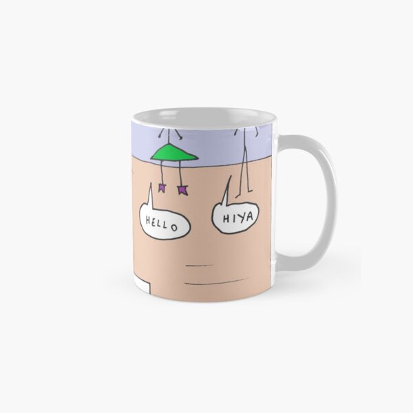Funny haircut in quarantine hairstyle cartoon joke Classic Mug