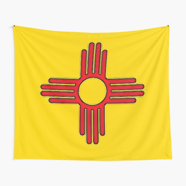 Item preview, New Mexico Map with New Mexican State Flag designed and sold by Havocgirl.