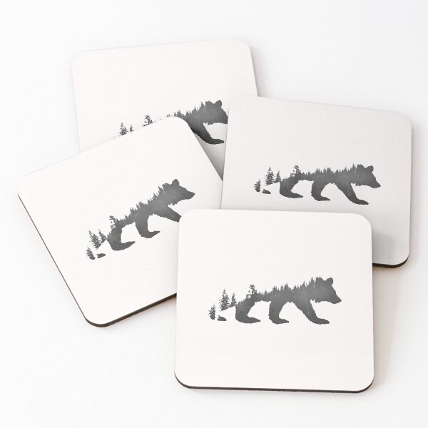 Item preview, Forest Print, Bear Pattern, designed and sold by thelastelement.