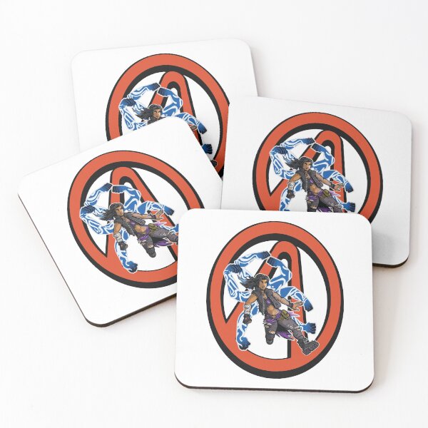 Amara The Siren Vault Symbol Borderlands 3 The Tiger of Partali Coasters (Set of 4)