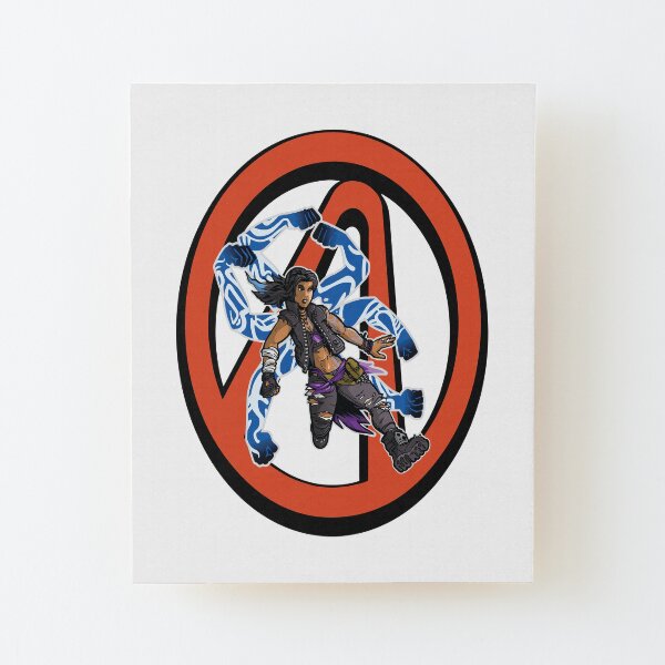Amara The Siren Vault Symbol Borderlands 3 The Tiger of Partali Wood Mounted Print