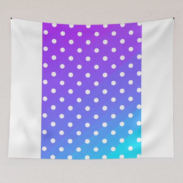 Item preview, purple and blue gradient with white polka dots designed and sold by KaylaH22.