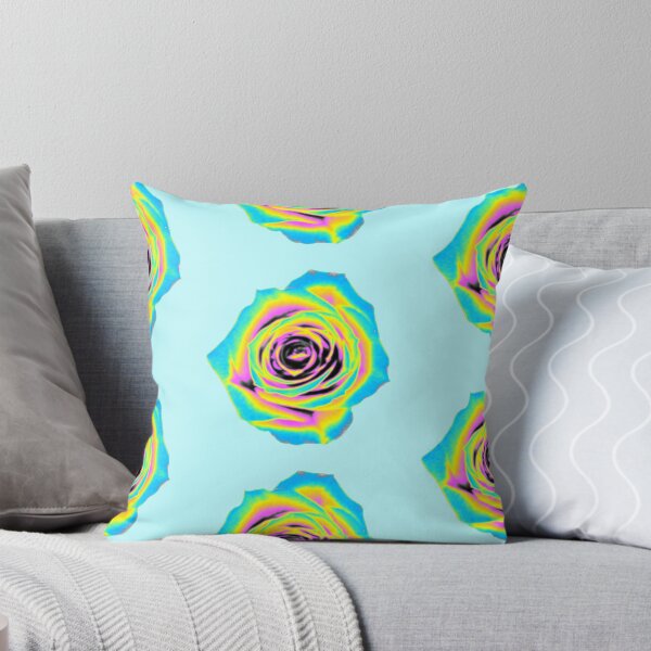 Item preview, Rosa holográfica en tonos aguamarina y amarillo designed and sold by dinaaaaaah.