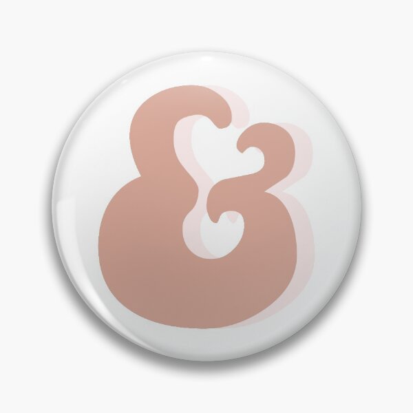 Item preview, Mauve DarkPink Light Pink Ampersand And Symbol designed and sold by erinjwatsonart.