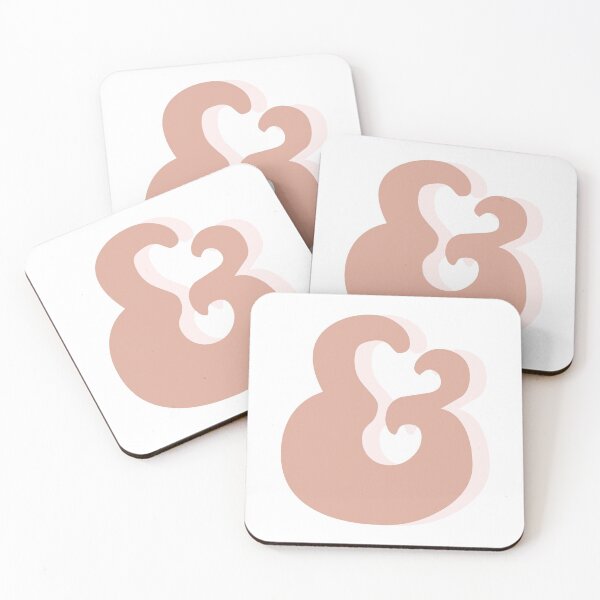 Item preview, Mauve DarkPink Light Pink Ampersand And Symbol designed and sold by erinjwatsonart.
