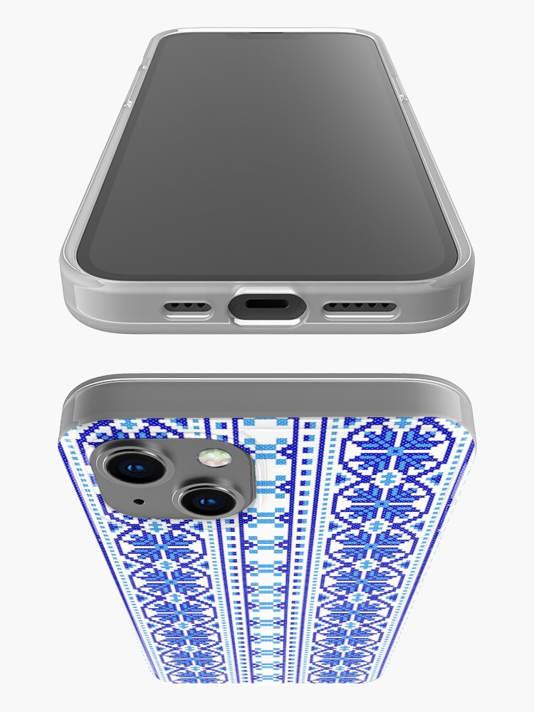Alternate view of #UkrainianFolkCostumePattern #ukrainianfolk #costumepattern #ukrainian #folk #costume #pattern #decoration #ornate #abstract #textile #creativity #fashion #repetition #vertical #colorimage #retrostyle iPhone Case
